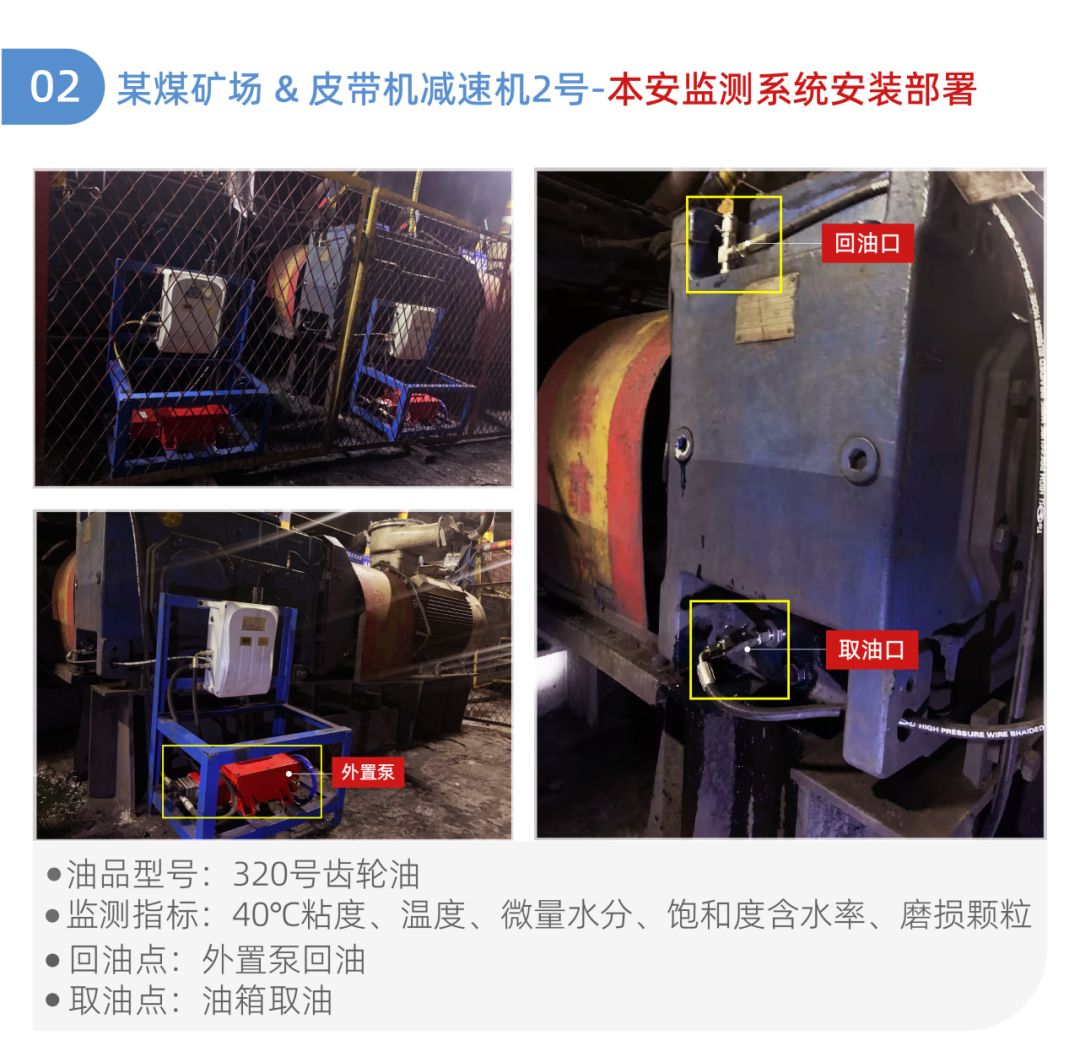 皮帶機減速機油液監測系統